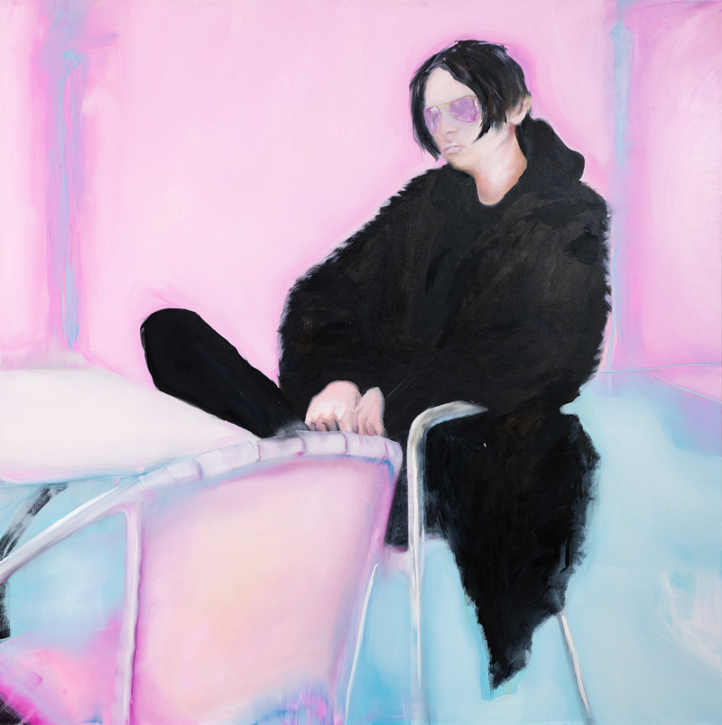 Pink, oil on canvas, 130 X 130 cm, 2020